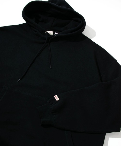 go slow caravan（ゴースローキャラバン）の「Good Wear/グッドウェア　BIG フードパーカー（パーカー・メンズ・カーキ/コーラルピンク/グレー/ブラック/サンドベージュ・LARGE/MEDIUM/X-LARGE）」の8枚目の写真