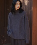 WYM LIDNM | LOW GAUGE LOOSE SHAGGY OFF TURTLE(Knitwear)