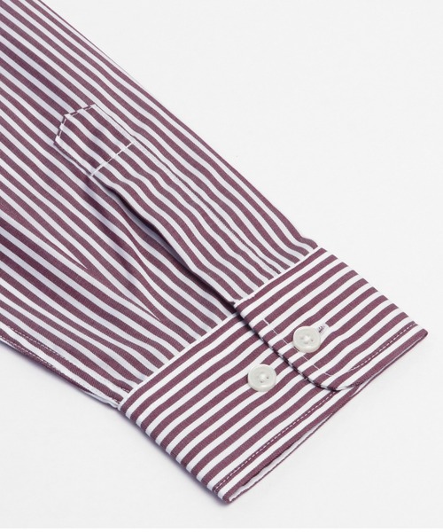 Pitta Re:)（ピッタリ）の「ラウンドテール レギュラー 長袖カジュアルシャツ（シャツ/ブラウス・メンズ・レッド・S/LL/L/M）」の3枚目の写真