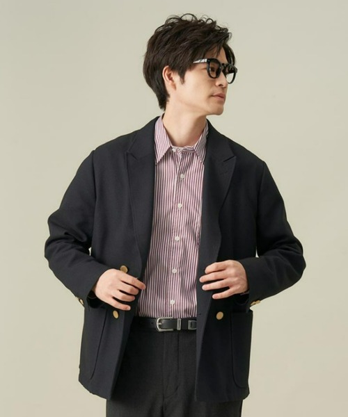 Pitta Re:)（ピッタリ）の「ラウンドテール レギュラー 長袖カジュアルシャツ（シャツ/ブラウス・メンズ・レッド・S/LL/L/M）」の6枚目の写真