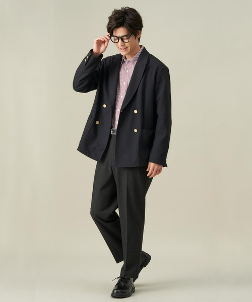 Pitta Re:)（ピッタリ）の「ラウンドテール レギュラー 長袖カジュアルシャツ（シャツ/ブラウス・メンズ・レッド・S/LL/L/M）」の8枚目の写真