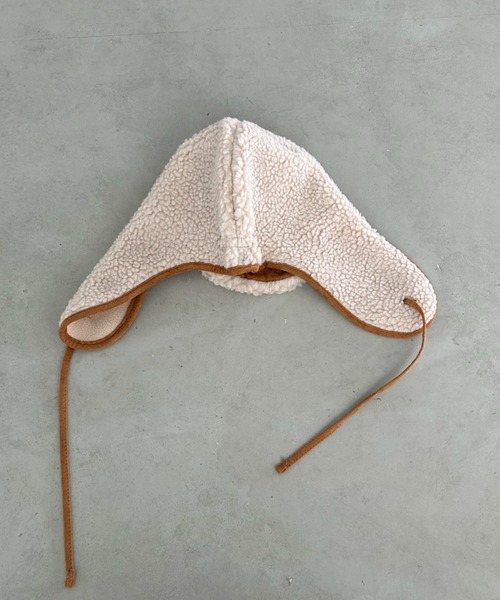 CLEA(クレア)の「ボアパイピングフライトキャップ(キャップ・レディース・ブラウン/アイボリー/ベージュ/ブラック・FREE)」の13枚目の写真