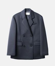 ルシェルブルー　ダブルブレステッドシャツジャケット ルシェルブルー ダブルブレステッドシャツジャケット 取りまとめる