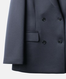 ゆーたん　ルシェルブルー　ダブルブレステッドシャツジャケット ゆーたん様専用 ルシェルブルー ダブルブレステッドシャツ
