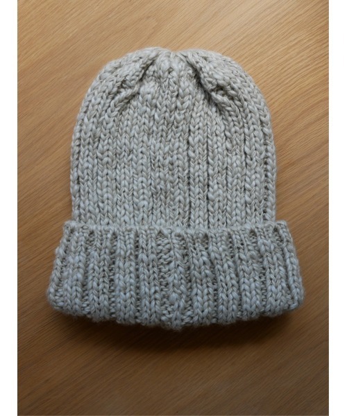 TRUNC(トランクエイティーエイト)の「Tiered Mix Beanie(ニットキャップ/ビーニー・レディース・チャコールグレー/ベージュ・FREE)」の7枚目の写真