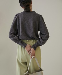 SALON adam et rope' | 【WEB限定】ボリュームスリーブメランンジニットプルオーバー【洗える】(ニット/セーター)
