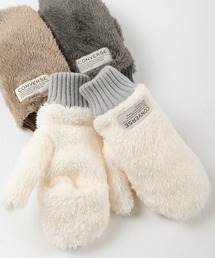 CONVERSE（コンバース）の「【CONVERSE/コンバース】ピスネームタグデザイン ふわふわ もこもこ ボアフリース ミトン グローブ/手袋（手袋・メンズ）」