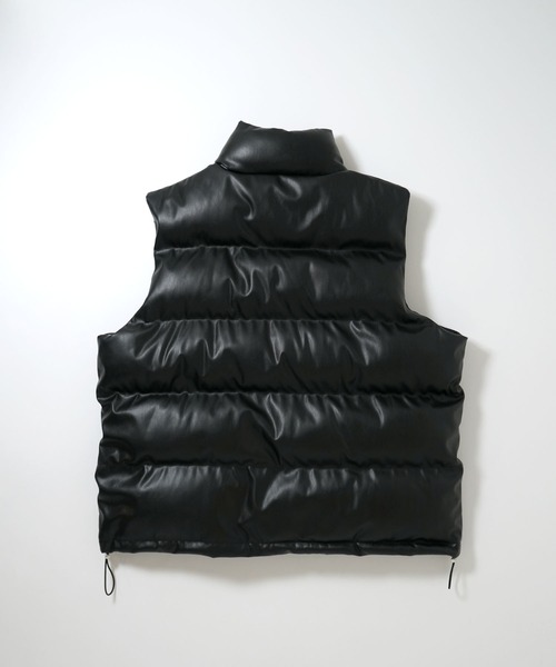 セール】PU レザー中綿ベスト（ダウンベスト）｜Starting Over（スター