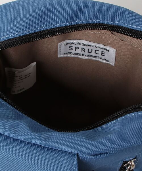 SPRUCE(スプルース)の「EM:SPRUCE マセルショルダー 軽量約160g(ショルダーバッグ・レディース・カーキ/ブルー/ブラック・FREE)」の8枚目の写真