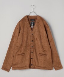 MONITALY/モニタリー Shaggy V-Neck Cardigan/シャギー Vネック カーディガン
