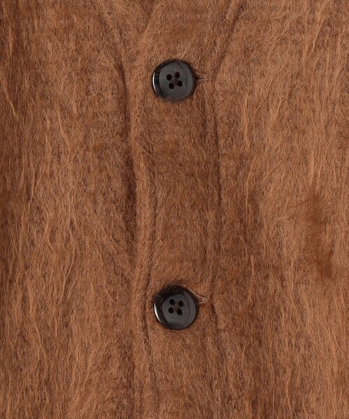 MONITALY/モニタリー Shaggy V-Neck Cardigan/シャギー Vネック