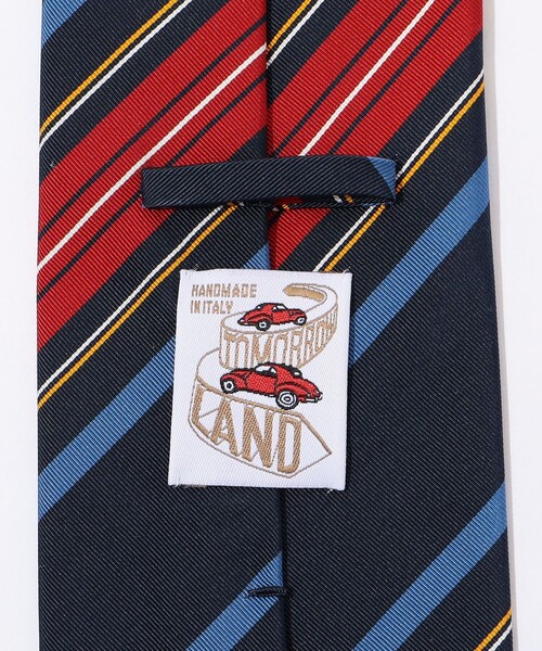 TOMORROWLAND (トゥモローランド)の「TOMORROWLAND MADE IN ITALY シルクコットン ネクタイ(ネクタイ・メンズ・カーキ/ブルー系その他2・FREE)」の4枚目の写真