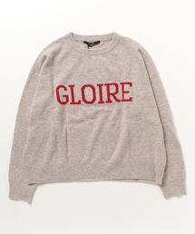 Munich | Munich（ミューニック）メリノウール袋ジャガード編みロゴニットプルオーバー(ニット/セーター)