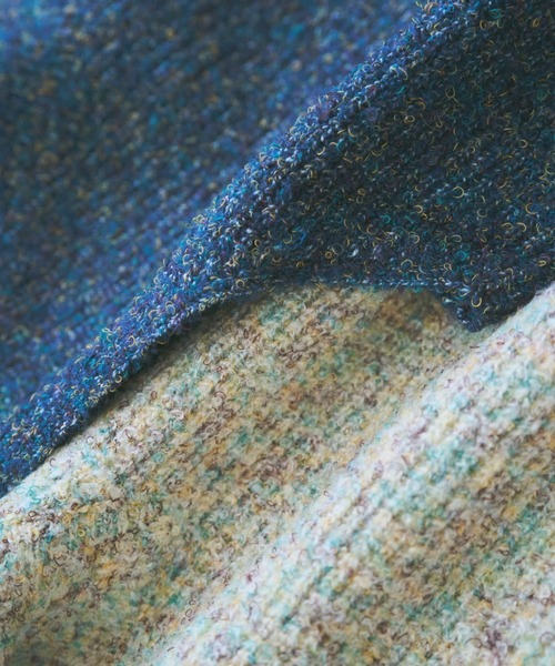 unclip（アンクリップ）の「カールヤーンニットベスト（ベスト・レディース・ネイビー/ナチュラル・FREE）」の3枚目の写真