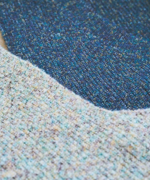 unclip（アンクリップ）の「カールヤーンニットベスト（ベスト・レディース・ネイビー/ナチュラル・FREE）」の4枚目の写真