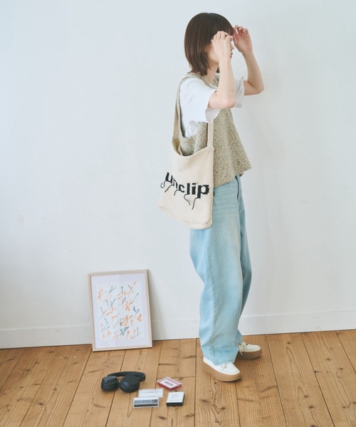 unclip（アンクリップ）の「カールヤーンニットベスト（ベスト・レディース・ネイビー/ナチュラル・FREE）」の22枚目の写真