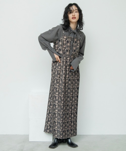 VACANCY(ヴァカンシー)の「ランダムプリーツコルセットライクワンピース(ワンピース・レディース・ブラック/その他・FREE)」の19枚目の写真