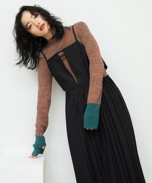 VACANCY(ヴァカンシー)の「ランダムプリーツコルセットライクワンピース(ワンピース・レディース・ブラック/その他・FREE)」の11枚目の写真