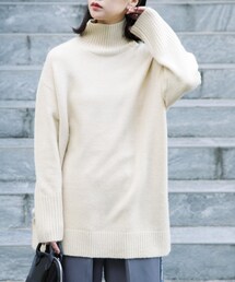 FREE'S MART | ブークレハイネックチュニックニット(ニット/セーター)