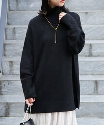 FREE'S MART | ブークレハイネックチュニックニット(ニット/セーター)