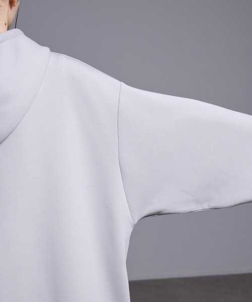 Loose/ルース（ルース）の「ドレープ リングハーフジップルーズパーカー（パーカー・メンズ・ブルーグレー/ブラック/ライトグレー・L/M/S/XS）」の13枚目の写真