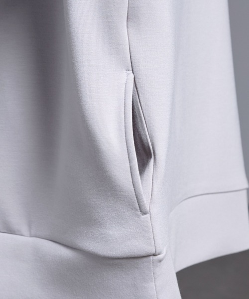 Loose/ルース（ルース）の「ドレープ リングハーフジップルーズパーカー（パーカー・メンズ・ブルーグレー/ブラック/ライトグレー・L/M/S/XS）」の14枚目の写真