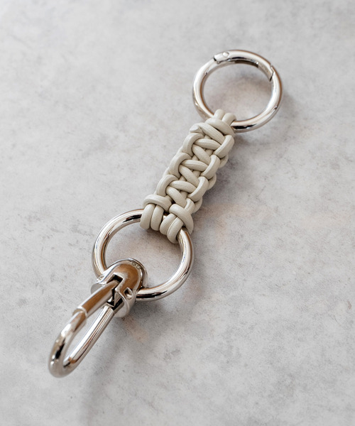 SENTI センティ / LEATHER BRAID HOOK CARABINER レザーブレイドフック