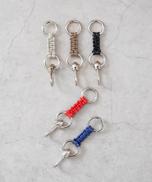 SENTI センティ / LEATHER BRAID HOOK CARABINER レザーブレイド