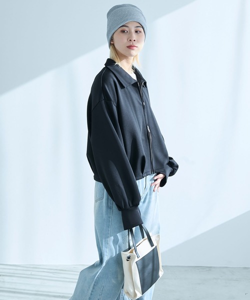 セール】ダンボールダブルジップカーディガン（カーディガン/ボレロ