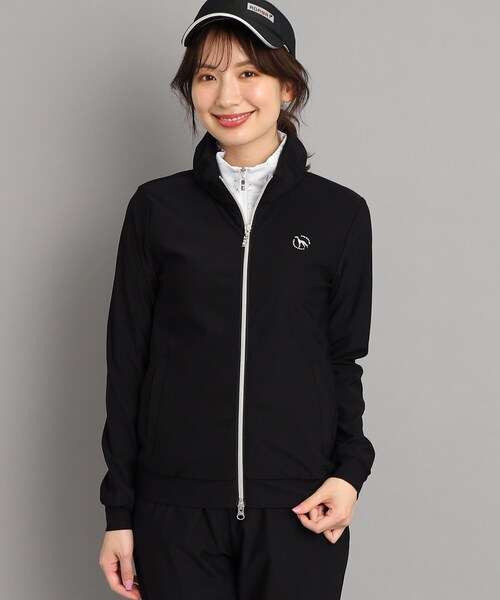 adabat（アダバット）の「◆【接触冷感/UVカット】ストレッチ ジャージブルゾン（ブルゾン・レディース・ライトグレー系9/ブラック・42/40/38）」の2枚目の写真