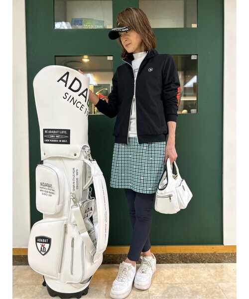 adabat（アダバット）の「◆【接触冷感/UVカット】ストレッチ ジャージブルゾン（ブルゾン・レディース・ライトグレー系9/ブラック・42/40/38）」の14枚目の写真