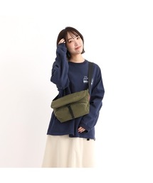 Manhattan Portage | Nylon Messenger Slim Flap Zipper Pocket Padded Nylon Taffeta(メッセンジャーバッグ)