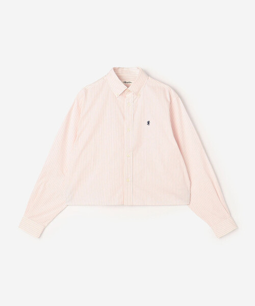 GYMPHLEX（ジムフレックス）の「Gymphlex | ショートボタンダウンシャツ WOMEN（シャツ/ブラウス・レディース・ブルー系その他/イエロー系その他/ピンク系その他・14）」の3枚目の写真