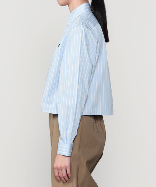 GYMPHLEX（ジムフレックス）の「Gymphlex | ショートボタンダウンシャツ WOMEN（シャツ/ブラウス・レディース・ブルー系その他/イエロー系その他/ピンク系その他・14）」の14枚目の写真