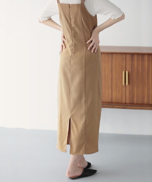 nouvellemoi（ヌーベルモイ）の「Iラインキャミワンピース（ワンピース・レディース・ベージュ/ブラック/アイボリー/ミント・M/L）」の21枚目の写真