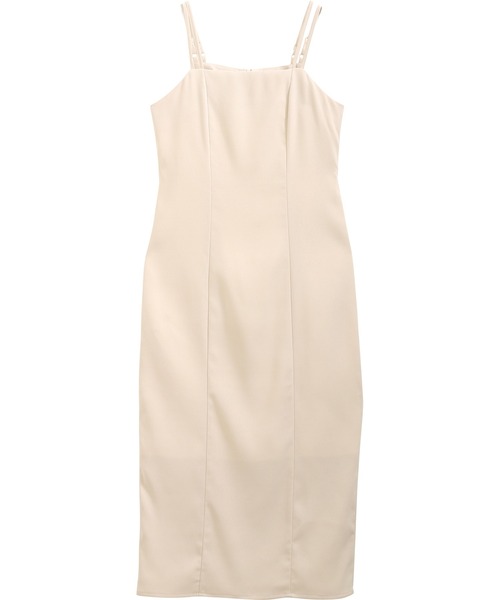 nouvellemoi（ヌーベルモイ）の「Iラインキャミワンピース（ワンピース・レディース・ベージュ/ブラック/アイボリー/ミント・M/L）」の18枚目の写真