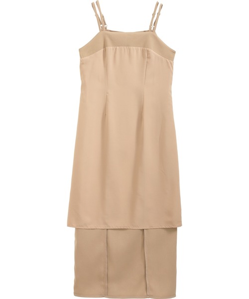 nouvellemoi（ヌーベルモイ）の「Iラインキャミワンピース（ワンピース・レディース・ベージュ/ブラック/アイボリー/ミント・M/L）」の13枚目の写真