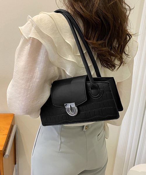 Miniministore(ミニミニストア)の「レディース肩掛けバッグ 横長 ミニトート(トートバッグ・レディース・ライトブラウン/ベージュ/オレンジ/ブラック/アイボリー・FREE)」の15枚目の写真