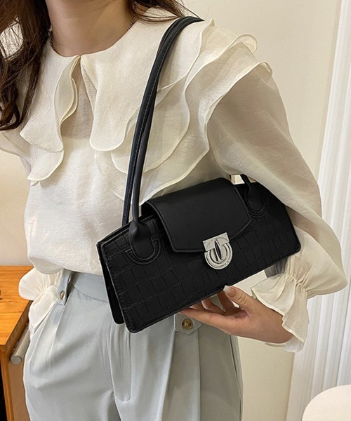 Miniministore(ミニミニストア)の「レディース肩掛けバッグ 横長 ミニトート(トートバッグ・レディース・ライトブラウン/ベージュ/オレンジ/ブラック/アイボリー・FREE)」の17枚目の写真
