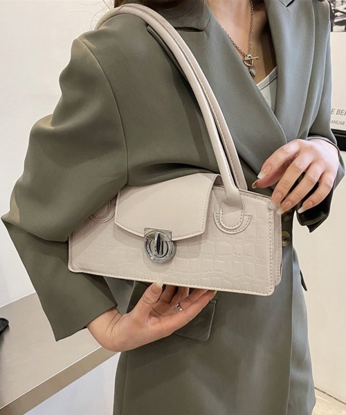 Miniministore(ミニミニストア)の「レディース肩掛けバッグ 横長 ミニトート(トートバッグ・レディース・ライトブラウン/ベージュ/オレンジ/ブラック/アイボリー・FREE)」の11枚目の写真