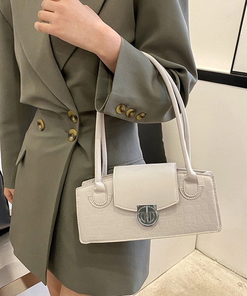 Miniministore(ミニミニストア)の「レディース肩掛けバッグ 横長 ミニトート(トートバッグ・レディース・ライトブラウン/ベージュ/オレンジ/ブラック/アイボリー・FREE)」の10枚目の写真
