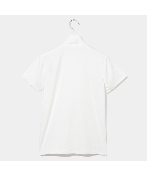 VIVA HEART(ビバハート)の「【VIVA HEART/GOLF】高機能ベア天半袖モックネック(シャツ/ブラウス・レディース・ネイビー/イエロー/オフホワイト・40/38/42)」の5枚目の写真