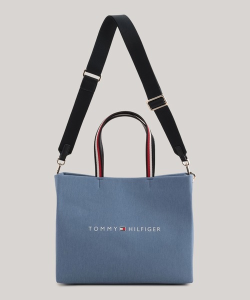 TOMMY HILFIGER（トミーヒルフィガー）の「デニムショッパートートバッグ（トートバッグ・レディース・ブルー・FREE）」の3枚目の写真