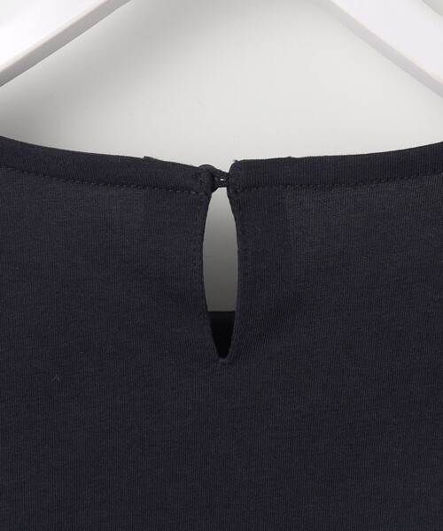 ANY SIS（エニィスィス）の「【吸水速乾・UVケア・接触冷感】コンフォートジャージー ブラウス（Tシャツ/カットソー・レディース・ホワイト系/ネイビー系/ライトグレー系/スカイブルー系・2）」の9枚目の写真