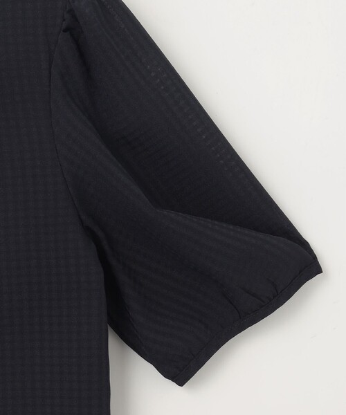 ANY SIS（エニィスィス）の「【吸水速乾・UVケア・接触冷感】コンフォートジャージー ブラウス（Tシャツ/カットソー・レディース・ホワイト系/ネイビー系/ライトグレー系/スカイブルー系・2）」の11枚目の写真