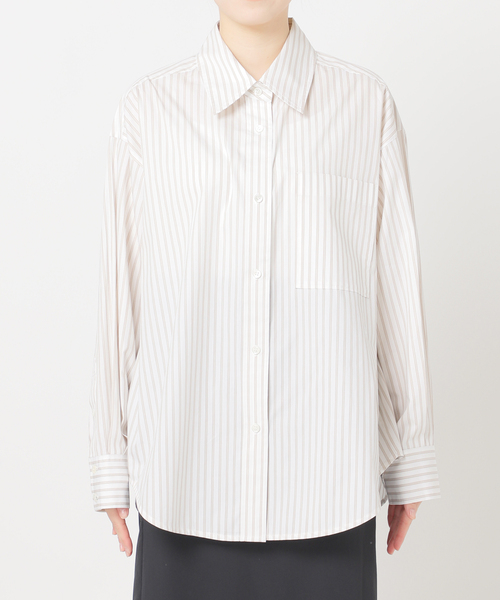 U by SPICK&SPAN(ユーバイスピックアンドスパン)の「ブロードストライプオーバーシャツ(シャツ/ブラウス・レディース・アイボリー/その他10・FREE)」の13枚目の写真