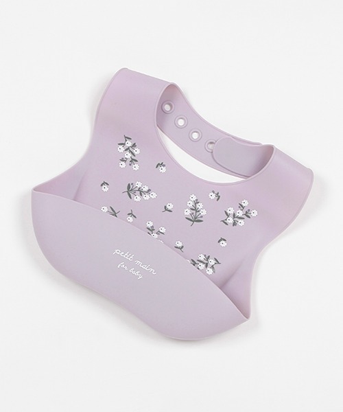 petit main（プティマイン）の「お食事シリコンBIB（スタイ/よだれかけ・キッズ・ライトピンク/ラベンダー/ライトグリーン/アイボリー・FREE）」の3枚目の写真