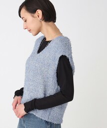 THE SHOP TK （ザ ショップ ティーケー ）の「キラキラニットショートベスト【手洗い可】（ベスト）」