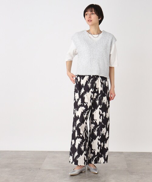 THE SHOP TK (ザ ショップ ティーケー )の「◆キラキラニットショートベスト【手洗い可】(ベスト・レディース・ブラック/シルバー/ブルー・99)」の20枚目の写真