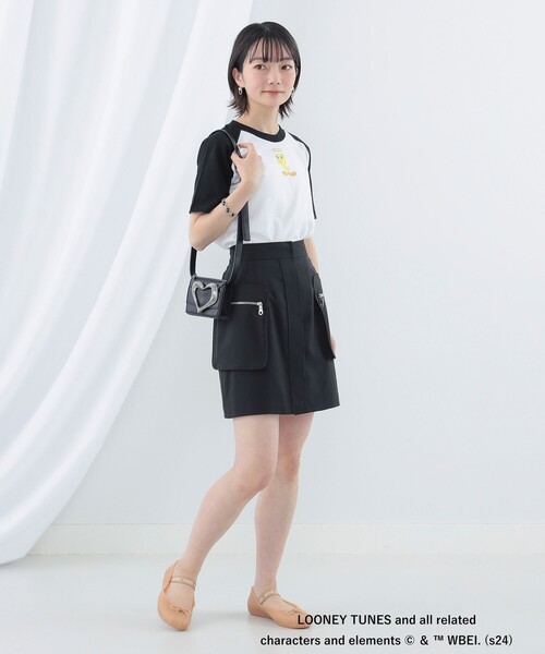 Ray BEAMS(レイビームス)の「LOONEY TUNES / ショートスリーブ Tシャツ(Tシャツ/カットソー・レディース・ブラック/レッド/ブルー・ONE SIZE)」の4枚目の写真